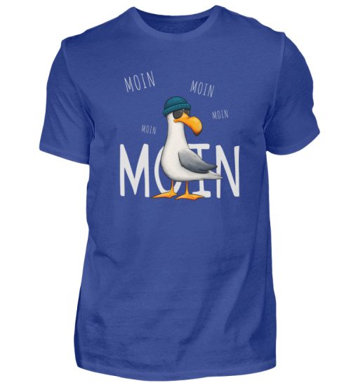 Moin Moin Lässige Hipster Möwe - Herren Shirt-668