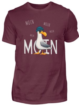 Moin Moin Lässige Hipster Möwe - Herren Shirt-839