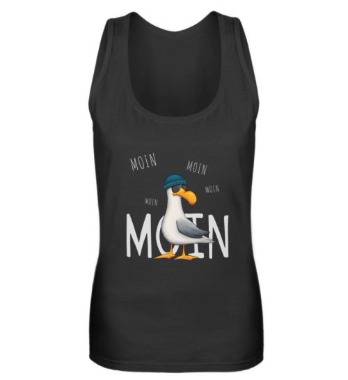 Moin Moin Lässige Hipster Möwe - Frauen Tanktop-16