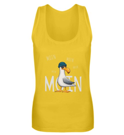 Moin Moin Lässige Hipster Möwe - Frauen Tanktop-3201