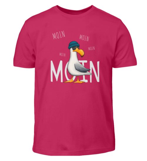 Moin Moin Lässige Hipster Möwe - Kinder T-Shirt-1216