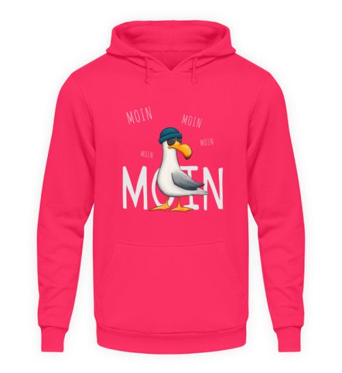 Moin Moin Lässige Hipster Möwe - Unisex Kapuzenpullover Hoodie-1610