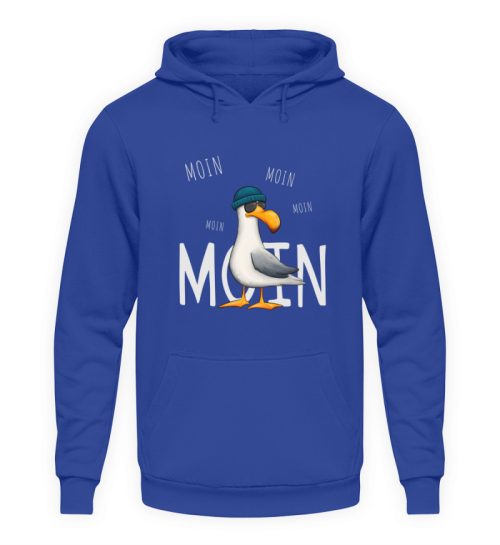Moin Moin Lässige Hipster Möwe - Unisex Kapuzenpullover Hoodie-668
