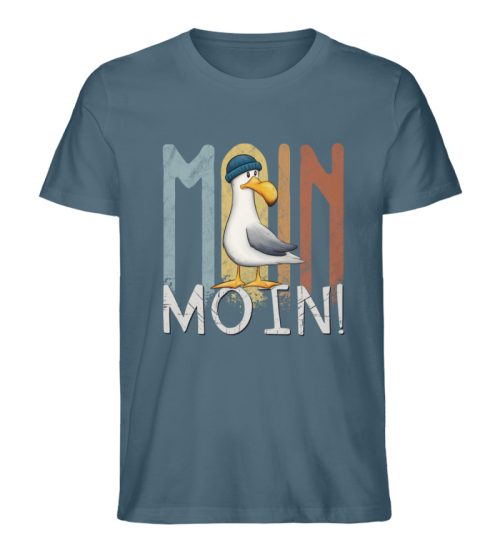 Moin Moin norddeutsche Möwe - Herren Premium Organic Shirt-6895