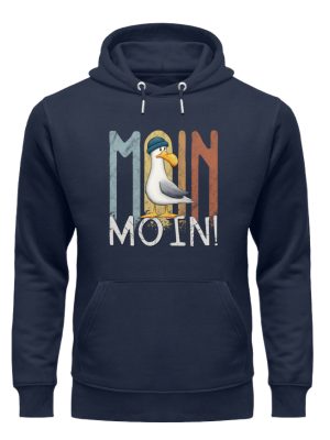 Moin Moin norddeutsche Möwe - Unisex Organic Hoodie-6887