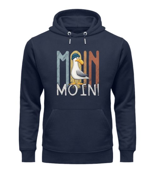 Moin Moin norddeutsche Möwe - Unisex Organic Hoodie-6887