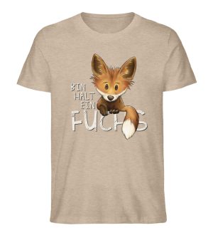 Bin halt ein Fuchs - Herren Organic Melange Shirt-6931