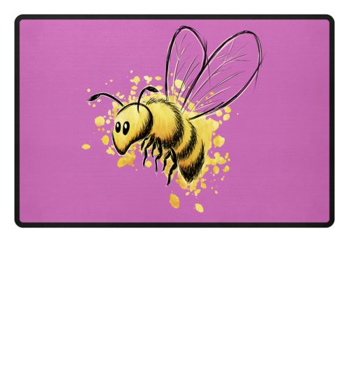Lässige kleine Honig-Biene - Fußmatte-5759