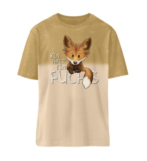 Bin halt ein Fuchs - Organic Relaxed Shirt Aged Dip Dye ST/ST-7201
