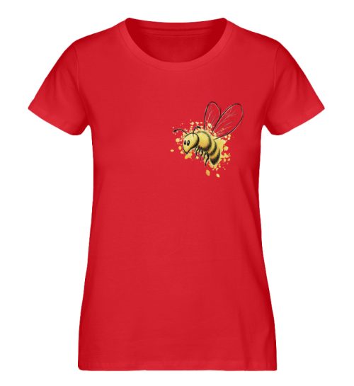 Lässige kleine Honig-Biene - Damen Premium Organic Shirt-6882