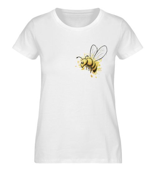 Lässige kleine Honig-Biene - Damen Premium Organic Shirt-3