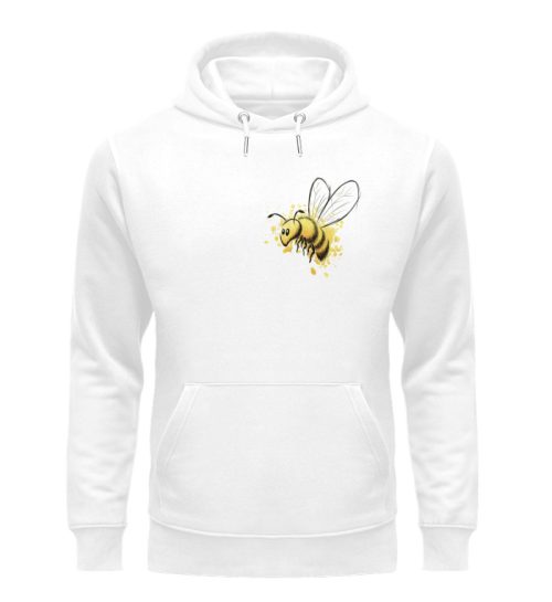 Lässige kleine Honig-Biene - Unisex Organic Hoodie-3