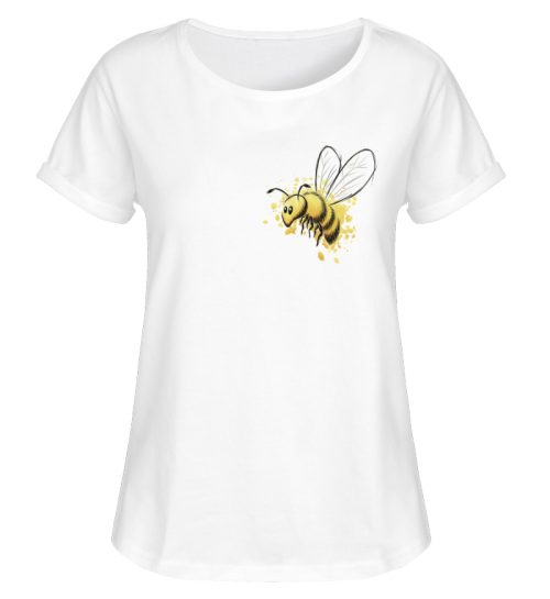 Lässige kleine Honig-Biene - Damen RollUp Shirt-3