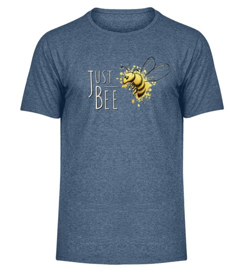 Just Bee, kleine Honig-Biene - Herren Melange Shirt-6803