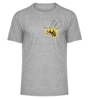 Lässige kleine Honig-Biene - Herren Melange Shirt-6807