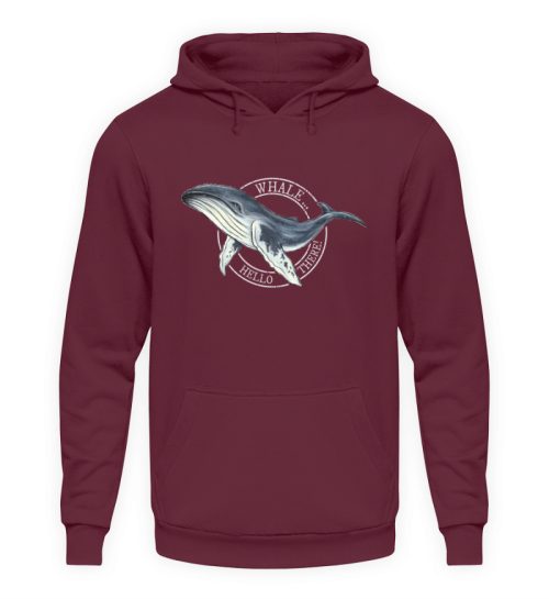 Whale, Hello There | Buckelwal - Unisex Kapuzenpullover Hoodie-839