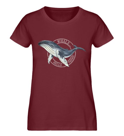 Whale, Hello There | Buckelwal - Damen Premium Organic Shirt-6883