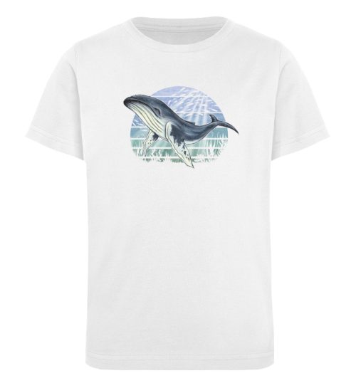 Retro Unterwasser Buckelwal - Kinder Organic T-Shirt-3