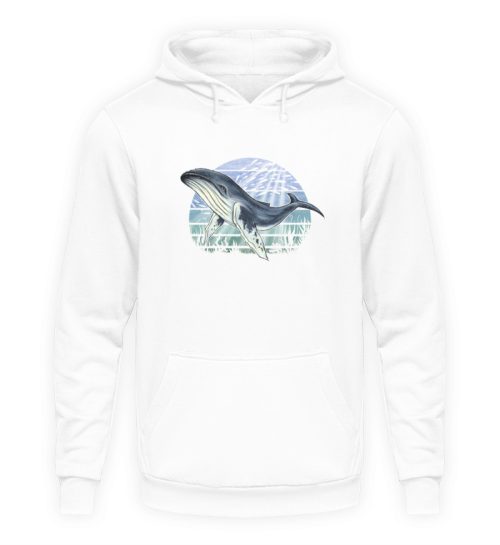 Retro Unterwasser Buckelwal - Unisex Kapuzenpullover Hoodie-1478