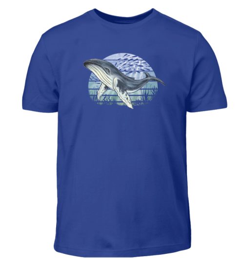 Retro Unterwasser Buckelwal - Kinder T-Shirt-668