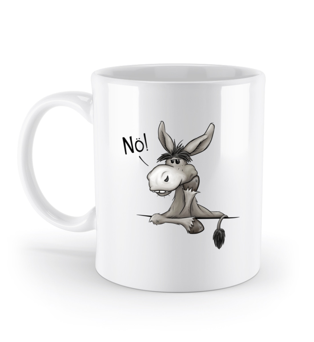 Nö! Störrischer Esel - Standard Tasse-3