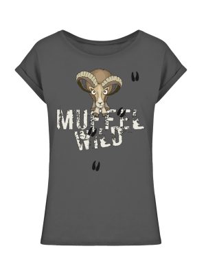 Muffel Wild Mufflon - Ladies Extended Shoulder Tee-1528