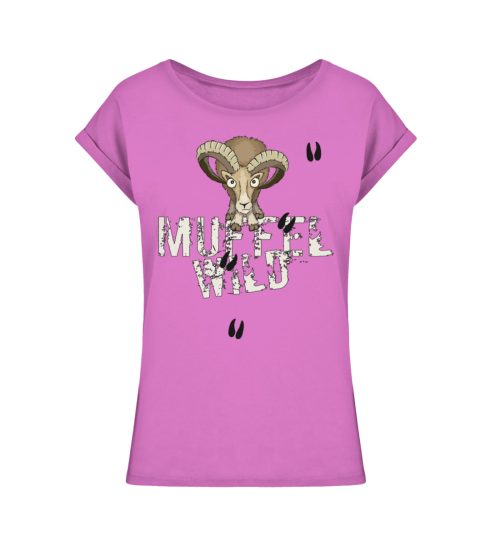 Muffel Wild Mufflon - Ladies Extended Shoulder Tee-5759