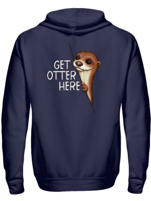 Get Otter Here | Lustiger Otter Kalauer - Zip-Hoodie-198