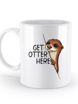 Get Otter Here Fischotter Kalauer - Standard Tasse-3