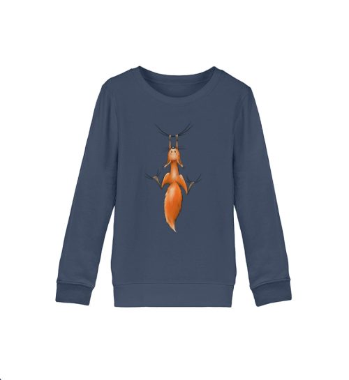 rotes Eichhörnchen hängt ab - Organic Kids Sweatshirt ST/ST-7058