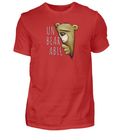 Unbearable - Unerträglich Bär - Herren Shirt-4