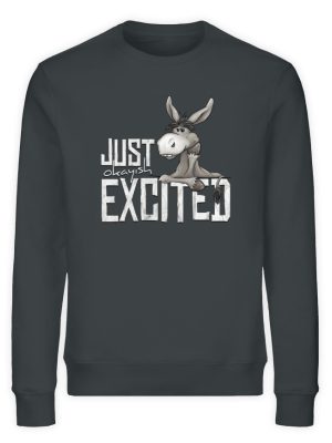 Just Okay-Ish Excited | Esel - Unisex Organic Sweatshirt-7147