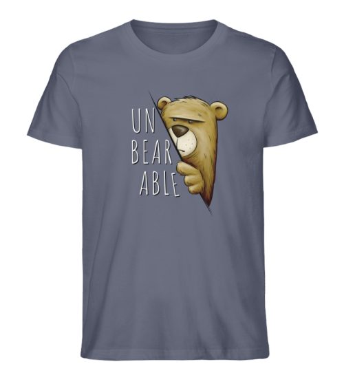 Unbearable - Unerträglich Bär - Herren Premium Organic Shirt-7158