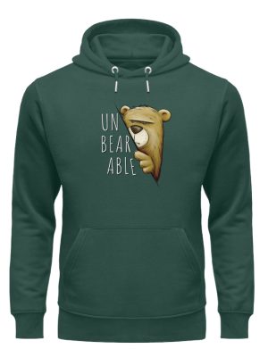 Unbearable - Unerträglich Bär - Unisex Organic Hoodie-7112