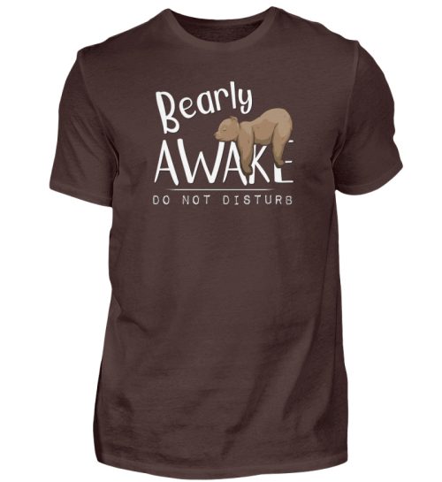 Bearly Awake Bitte nicht stören Bär - Herren Shirt-1074