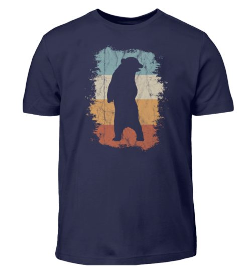 Retro Bären-Silhouette - Kinder T-Shirt-198