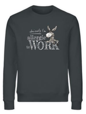 Allergisch gegen Arbeit - Esel - Unisex Organic Sweatshirt-7147