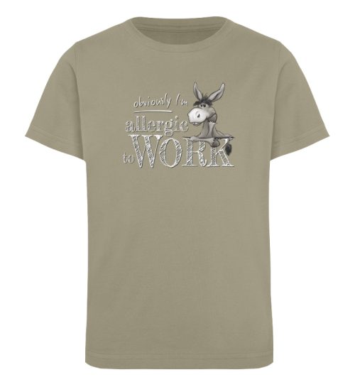 Allergisch gegen Arbeit - Esel - Kinder Organic T-Shirt-651