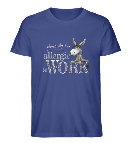 Allergisch gegen Arbeit - Esel - Herren Premium Organic Shirt-7217