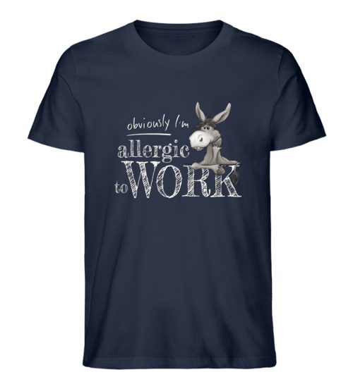 Allergisch gegen Arbeit - Esel - Herren Premium Organic Shirt-6887