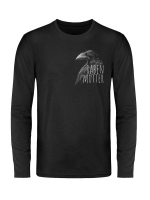 Rabenmutter schwarze Krähe Rabe - Unisex Long Sleeve T-Shirt-16
