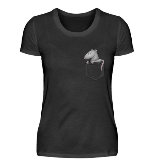 Kleine Ratte in der Tasche - Damen Premiumshirt-16