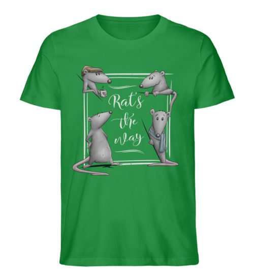 Rat’s The Way Kaffeehaus Ratten - Herren Premium Organic Shirt-6890