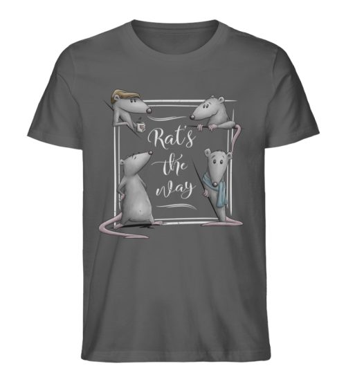 Rat’s The Way Kaffeehaus Ratten - Herren Premium Organic Shirt-6896