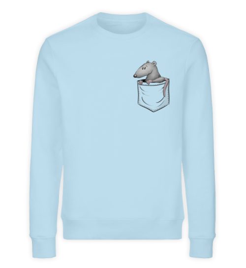 Kleine Ratte in der Tasche - Unisex Organic Sweatshirt-6888