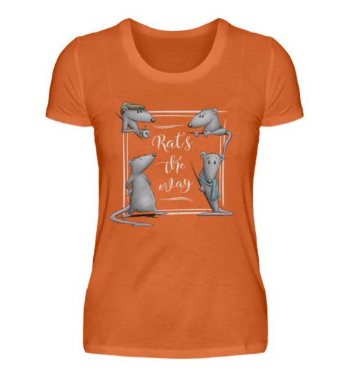 Rat’s The Way Kaffeehaus Ratten - Damen Premiumshirt-2953