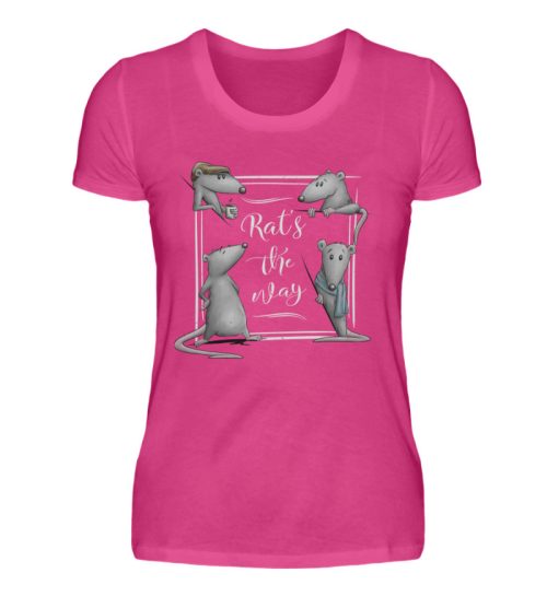 Rat’s The Way Kaffeehaus Ratten - Damen Premiumshirt-28