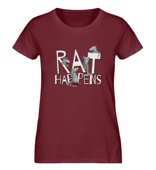 Rat Happens Ratten - Damen Premium Organic Shirt-6883
