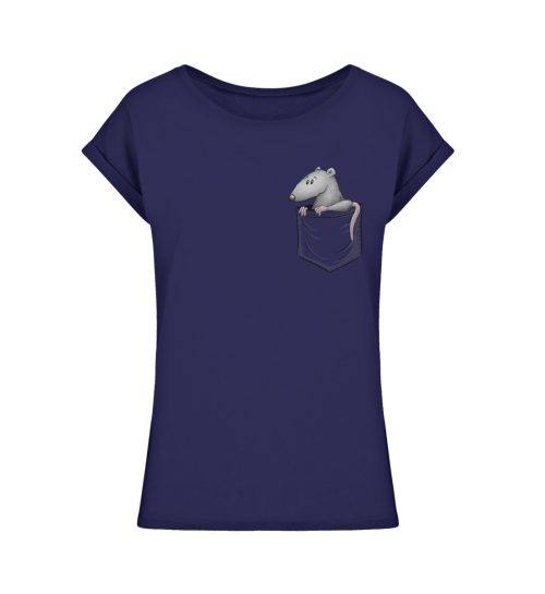 Kleine Ratte in der Tasche - Ladies Extended Shoulder Tee-6901