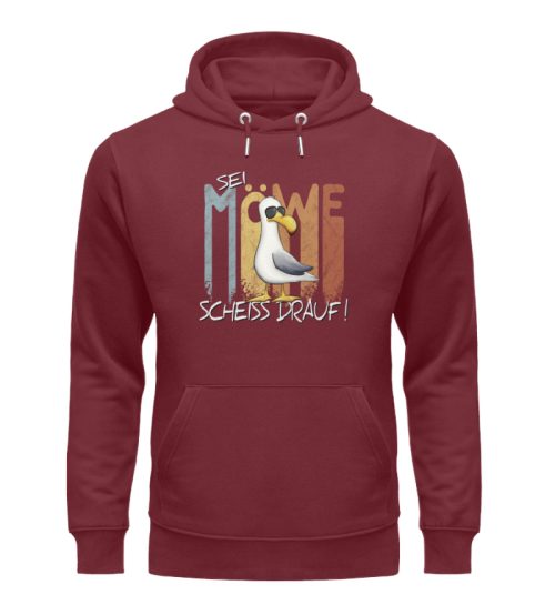 Sei Möwe Scheiß Drauf - Unisex Organic Hoodie-6883